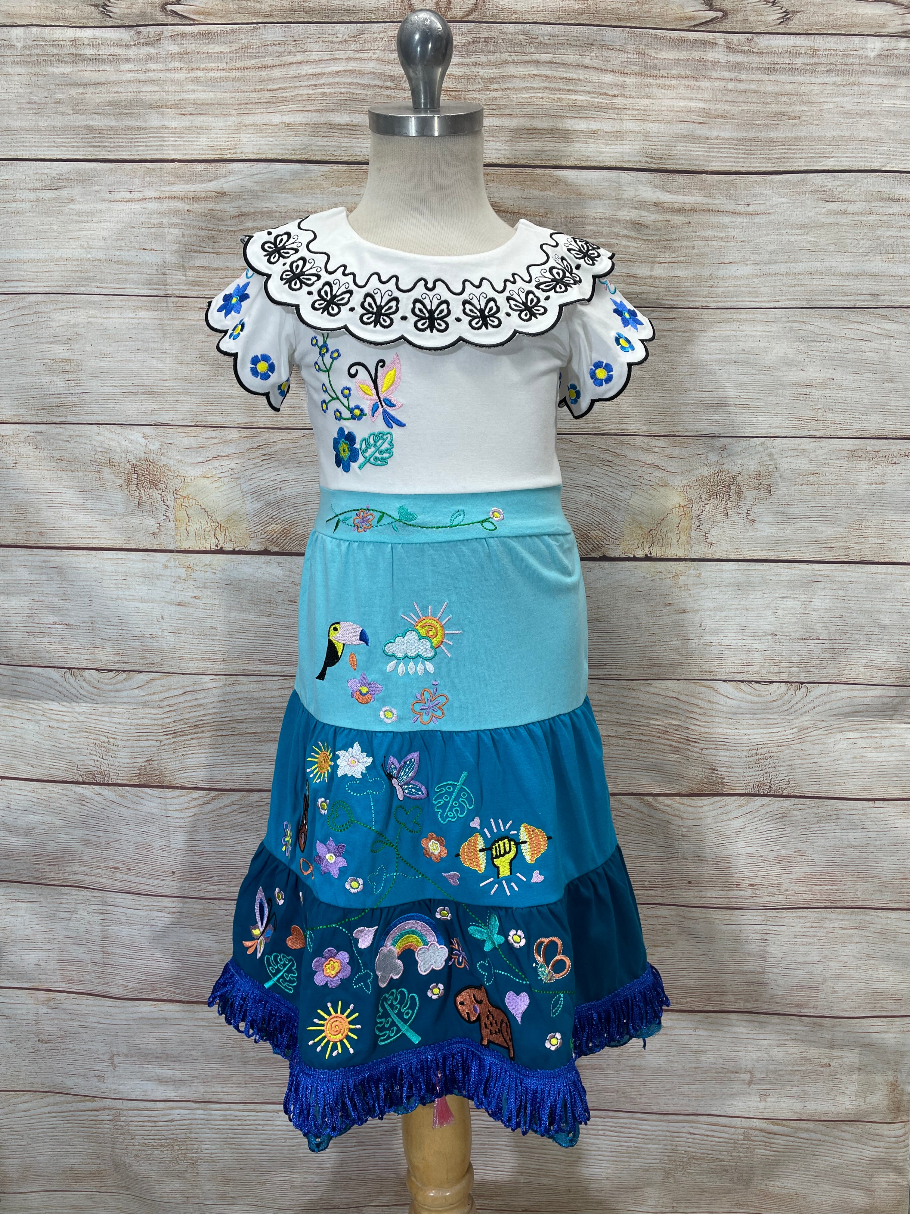 Unik Embroidered Butterfly Dreams Magical Dress DR2245