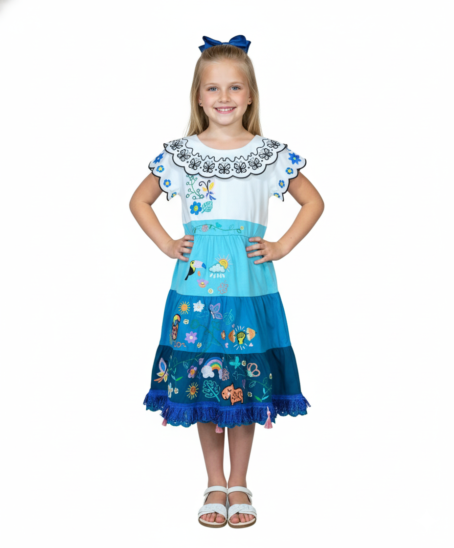 Unik Embroidered Butterfly Dreams Magical Dress DR2245