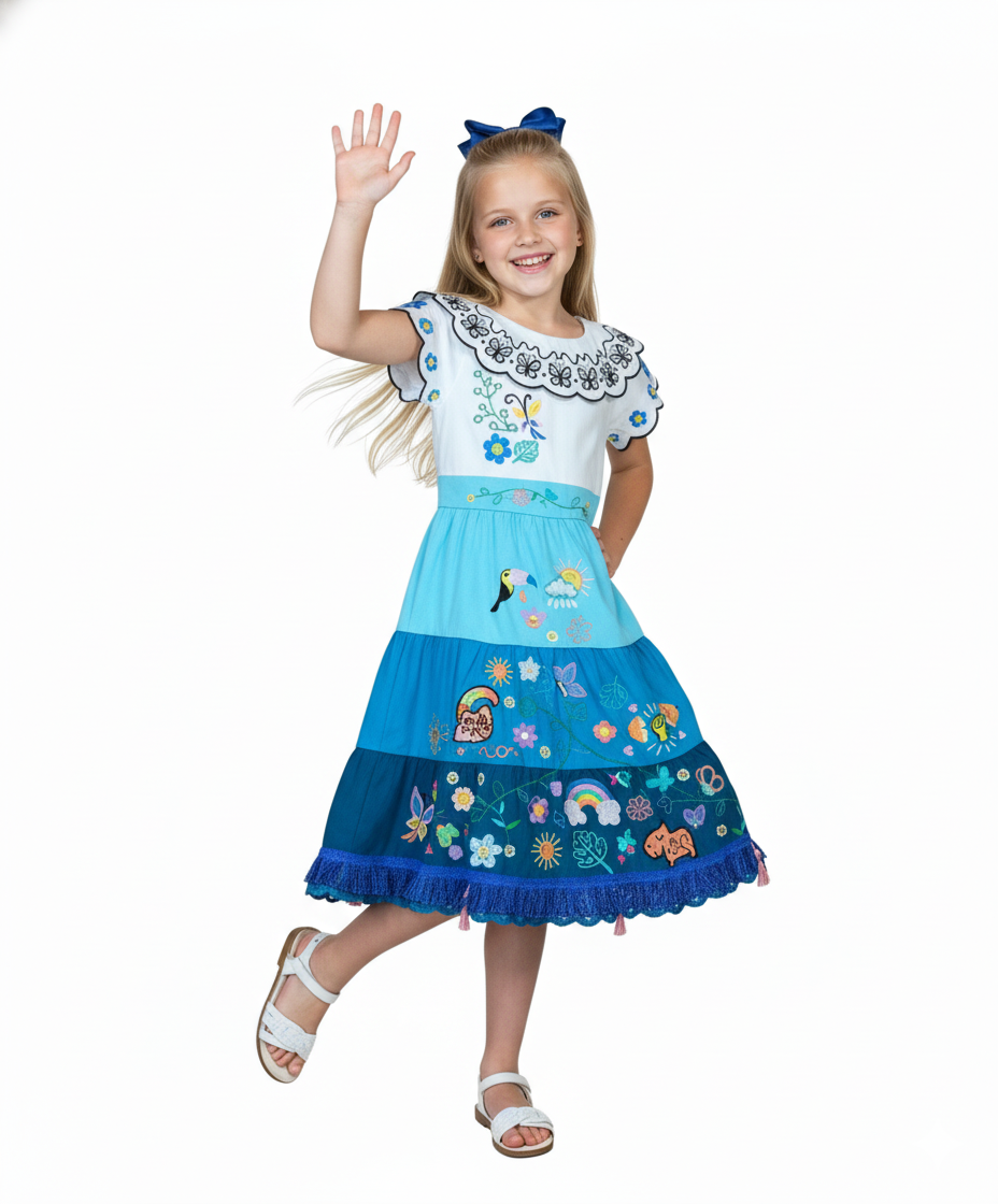 Unik Embroidered Butterfly Dreams Magical Dress DR2245