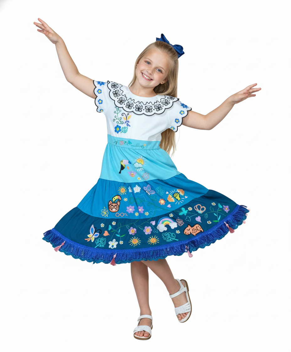 Unik Embroidered Butterfly Dreams Magical Dress DR2245