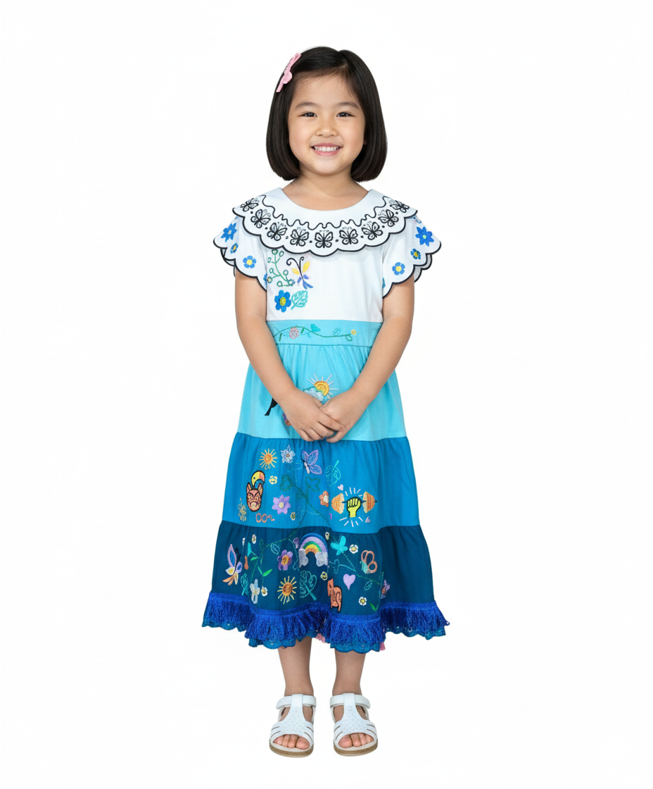 Unik Embroidered Butterfly Dreams Magical Dress DR2245