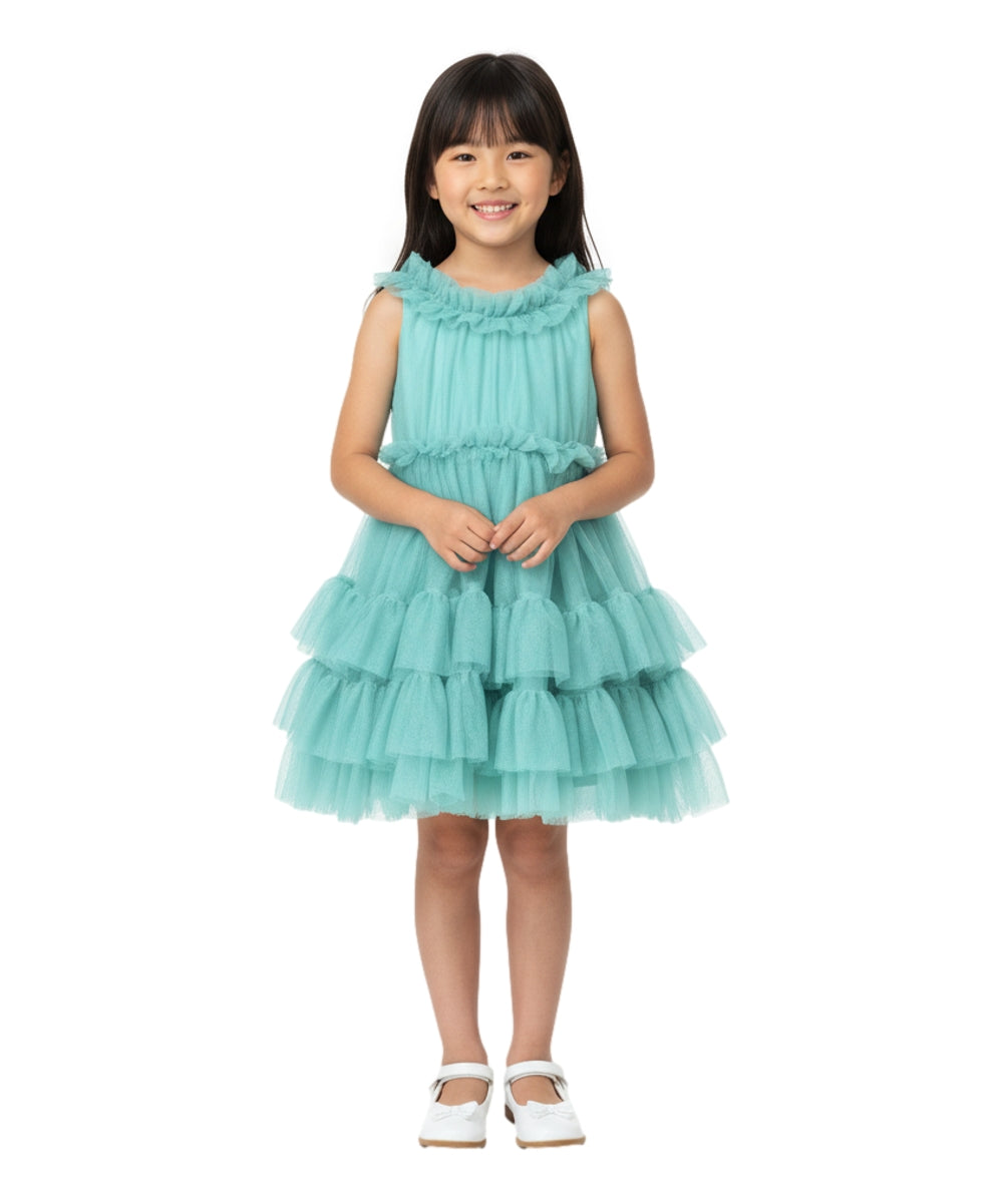 unik Girl Tulle Layered  Fancy Dress Size 4-10