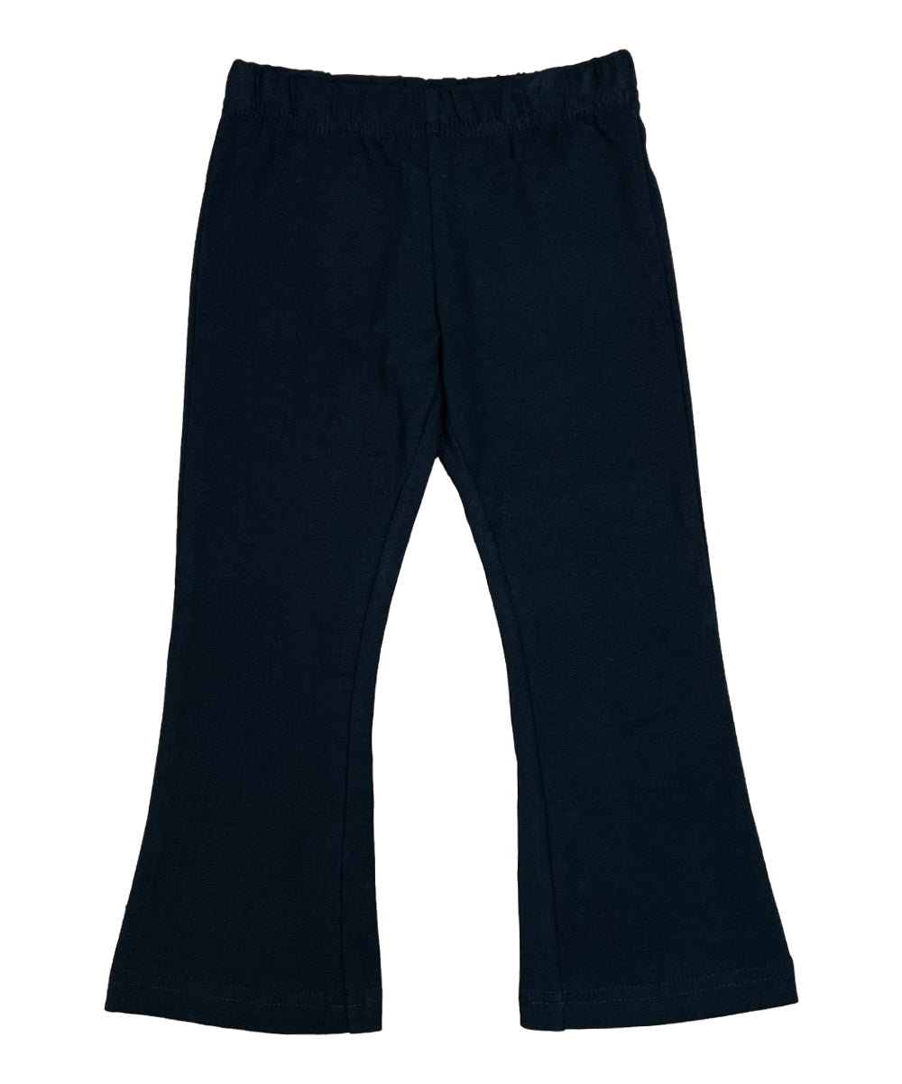 Unik Girl Cotton Bell Bottom/Flare Leggings Pack of 6 Black GB800