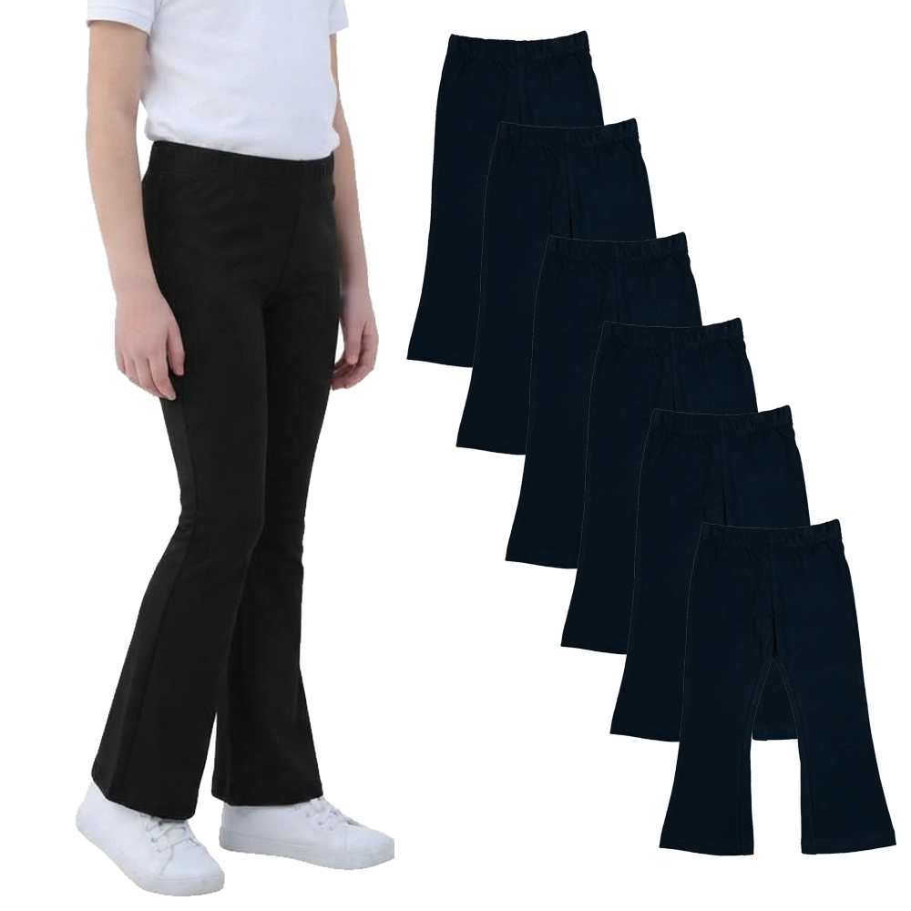 Unik Girl Cotton Bell Bottom/Flare Leggings Pack of 6 GB800