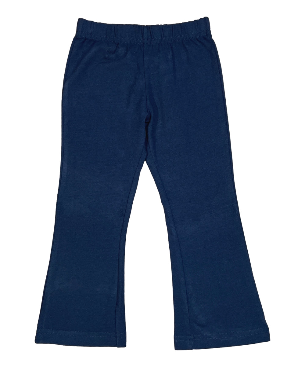 Unik Girl Cotton Bell Bottom/Flare Leggings Pack of 6 Navy GB800