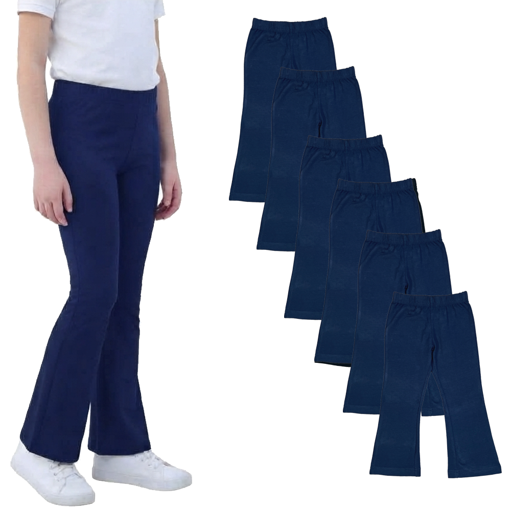 Unik Girl Cotton Bell Bottom/Flare Leggings Pack of 6 GB800