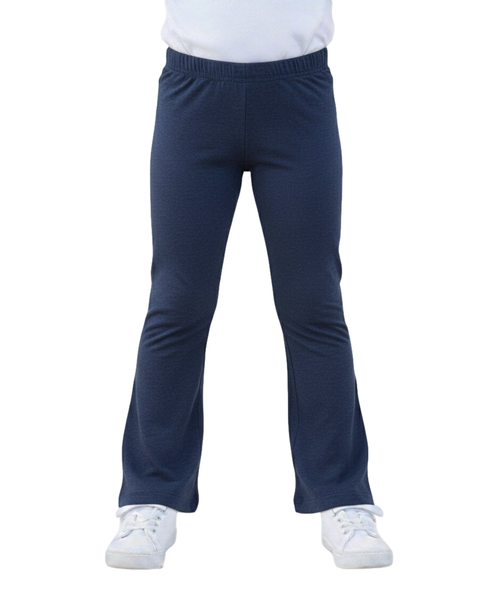 Unik Girl Cotton Bell Bottom/Flare Leggings Pack of 6 Navy GB800
