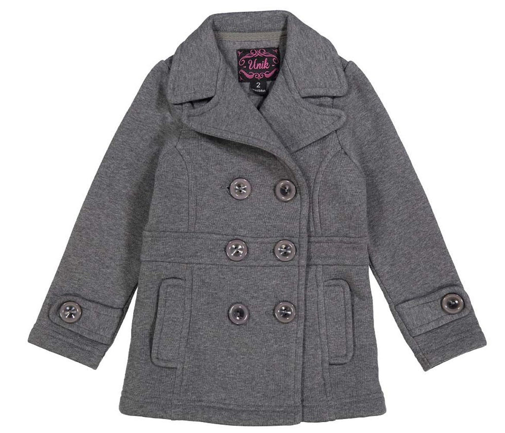 unikinc - Girl Fleece Coat With Buttons - Unikinc