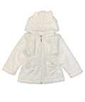 Girls Faux Fur Coat with Ear Hoodie Snow GJ22114