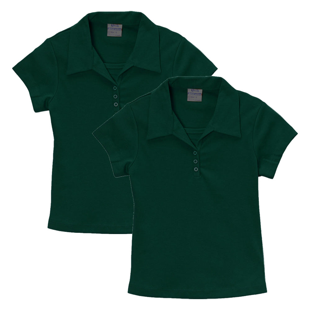 Girl's Uniform Triple Buttons Burgundy 5-18 GSU02 2 Pack
