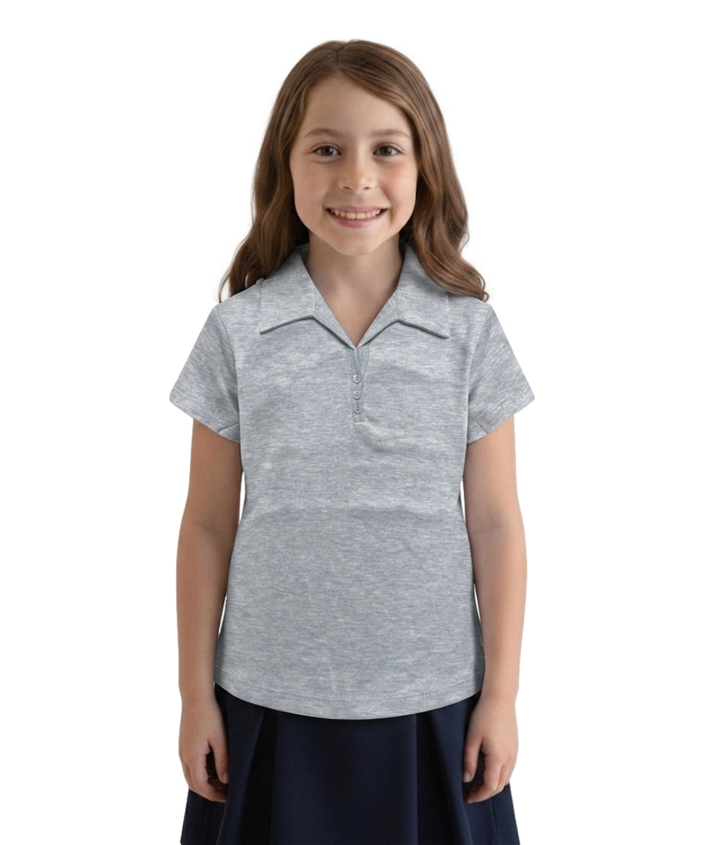 Girl's Uniform Triple Buttons Lgrey 5-18 GSU02 2 Pack