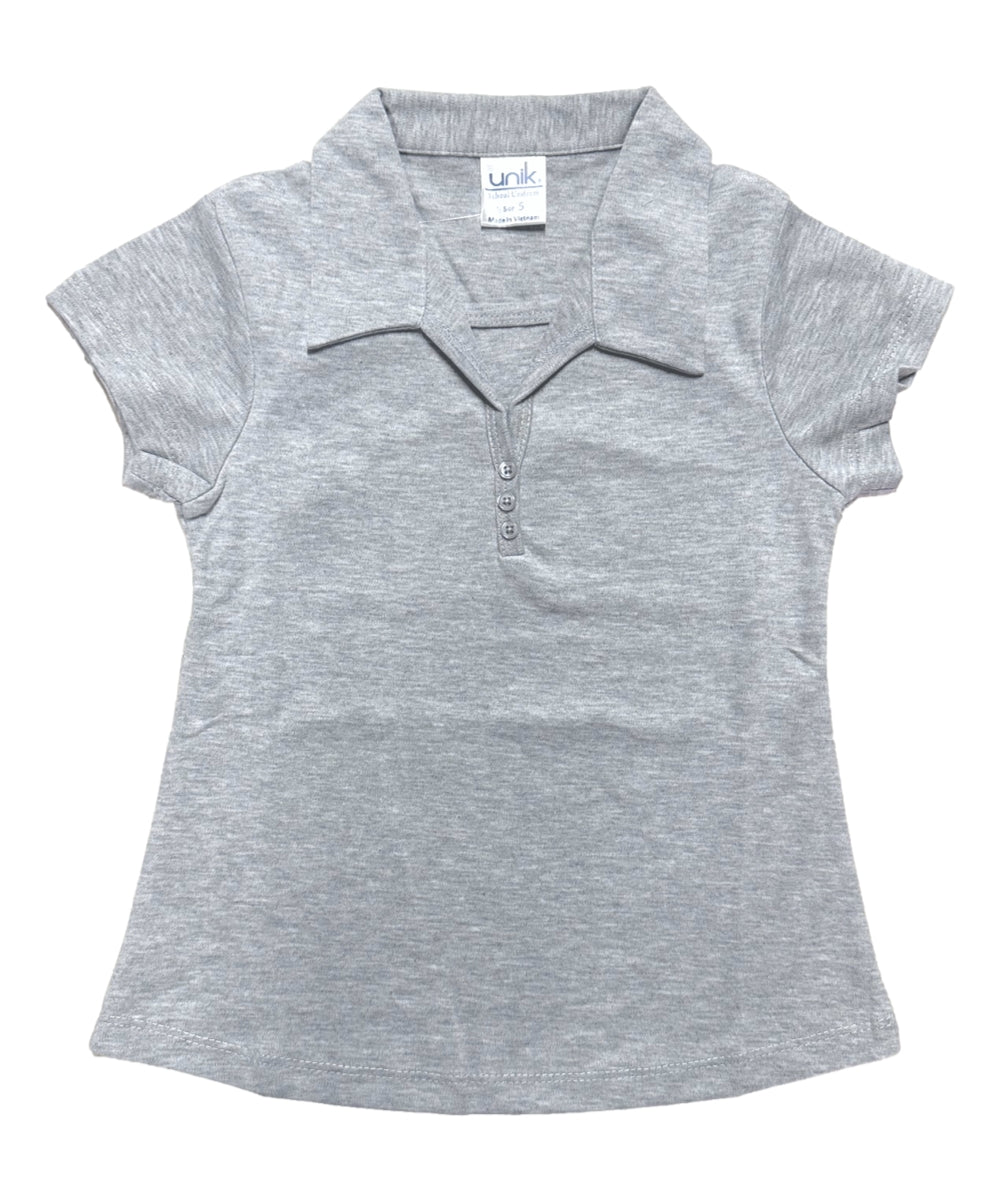 Girl's Uniform Triple Button White 5-18 GSU02