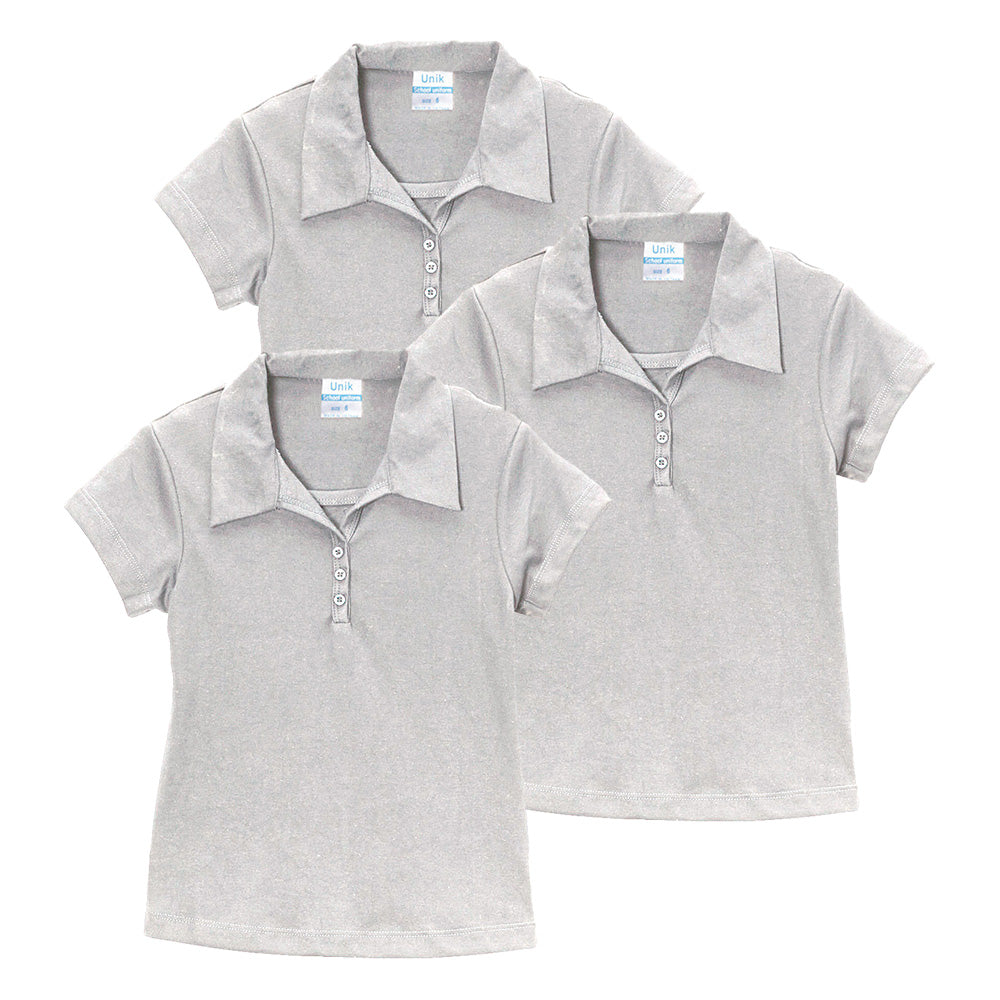 Girl's Uniform Triple Buttons Burgundy 5-18 GSU02 3 Pack