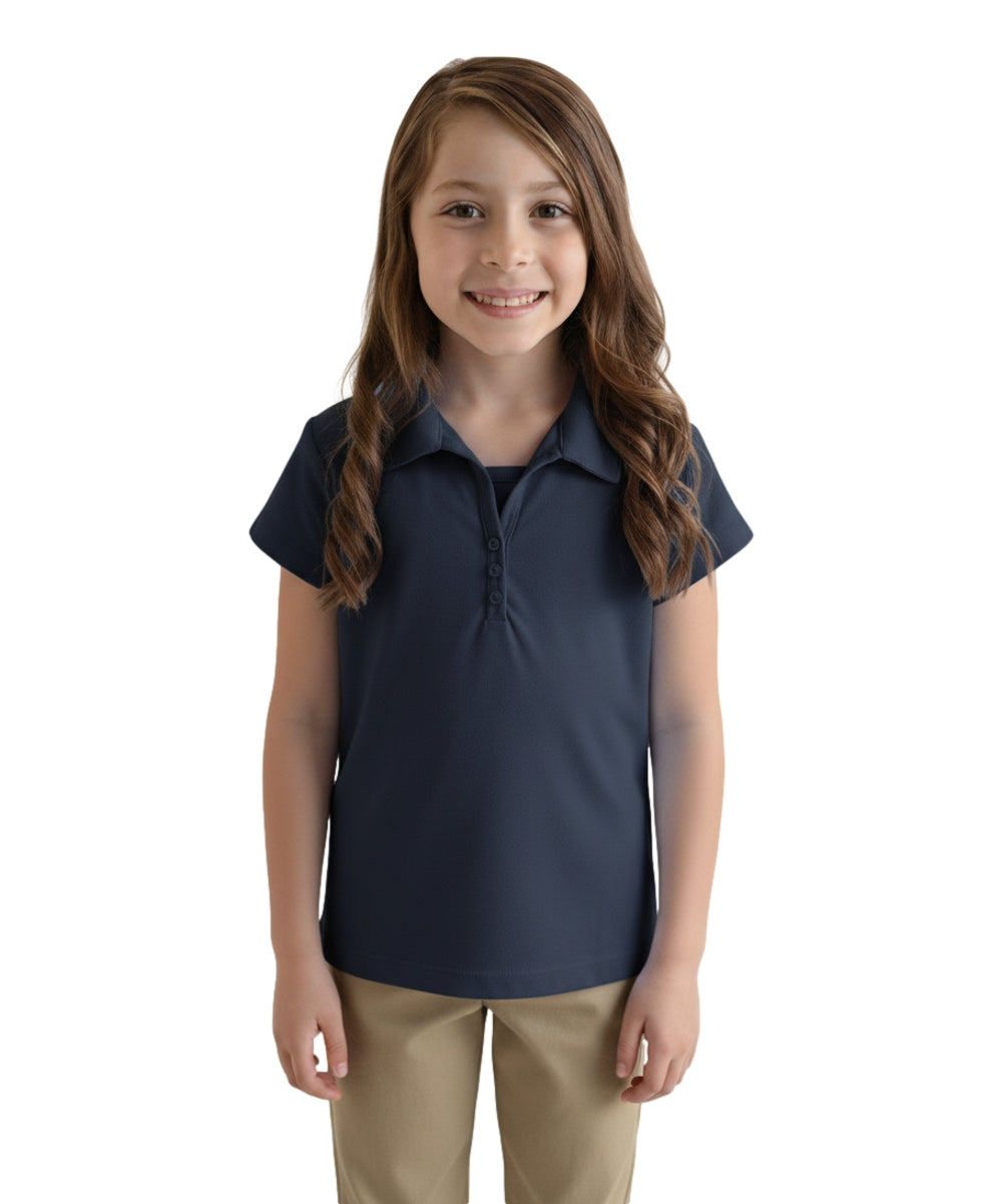 Girl's Uniform Triple Buttons Navy 5-18 GSU02 2 Pack