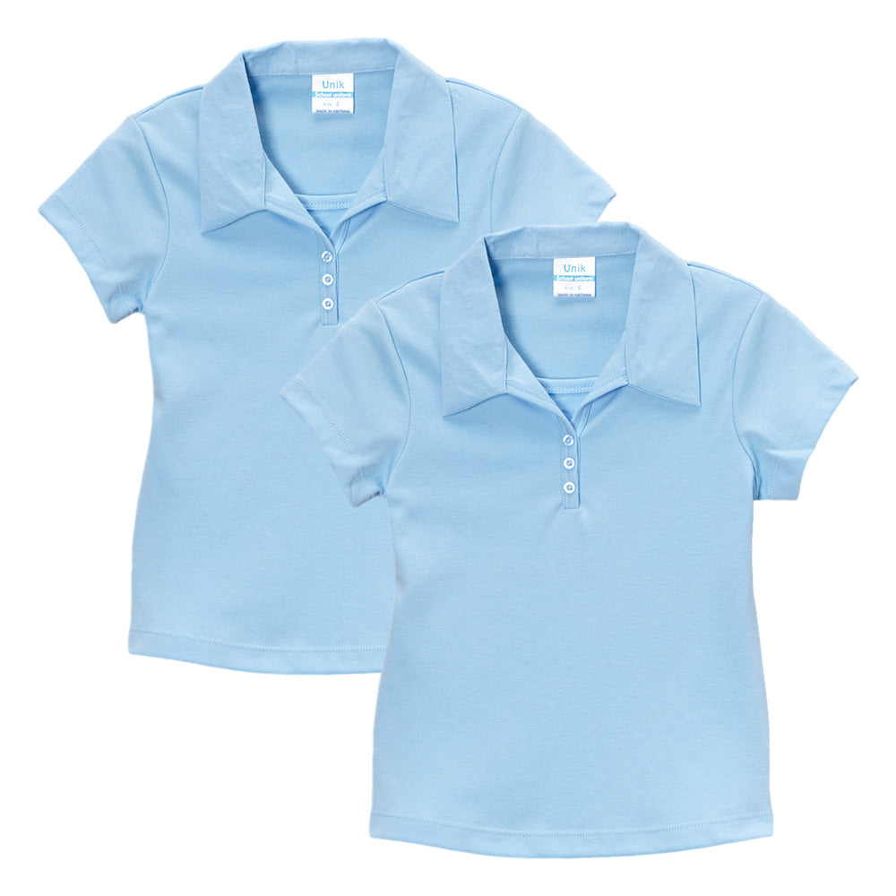 Girl's Uniform Triple Buttons Burgundy 5-18 GSU02 2 Pack