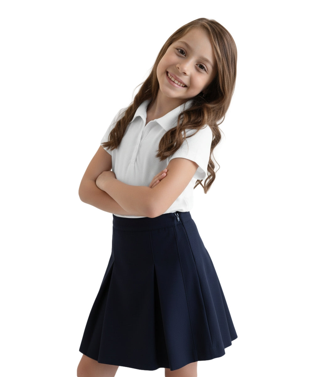 Girl's Uniform Triple Button White 5-18 GSU02