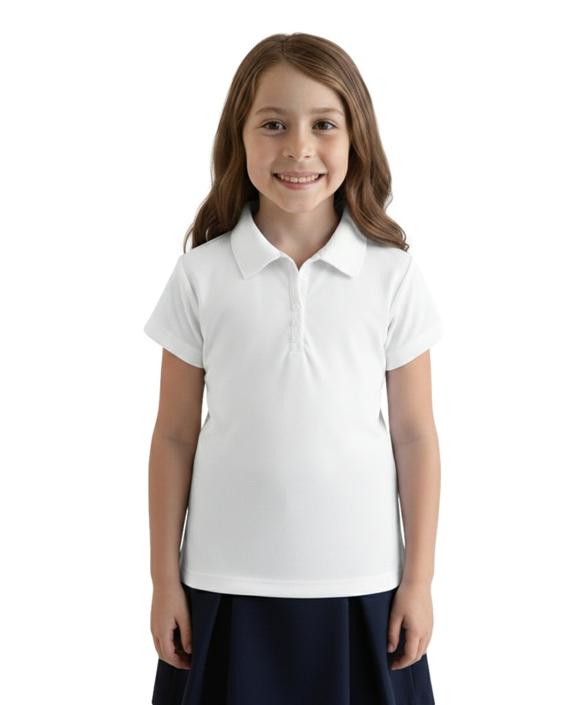 Girl's Uniform Triple Button White 5-18 GSU02