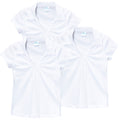 Girl's Uniform V-Neck Collar Blouse H Green 3Pack  5-18 GSU03