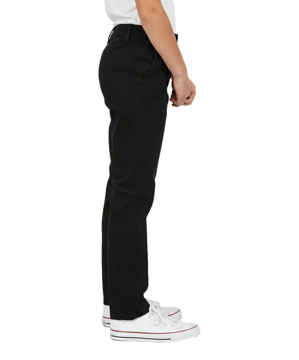 Girls' Classic Uniform Pants With Adjustable Waist Khaki, Navy, Black GU04