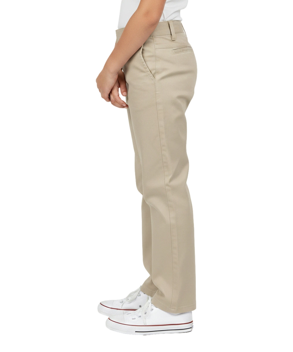 Girls' Classic Uniform Pants With Adjustable Waist Khaki, Navy, Black GU04