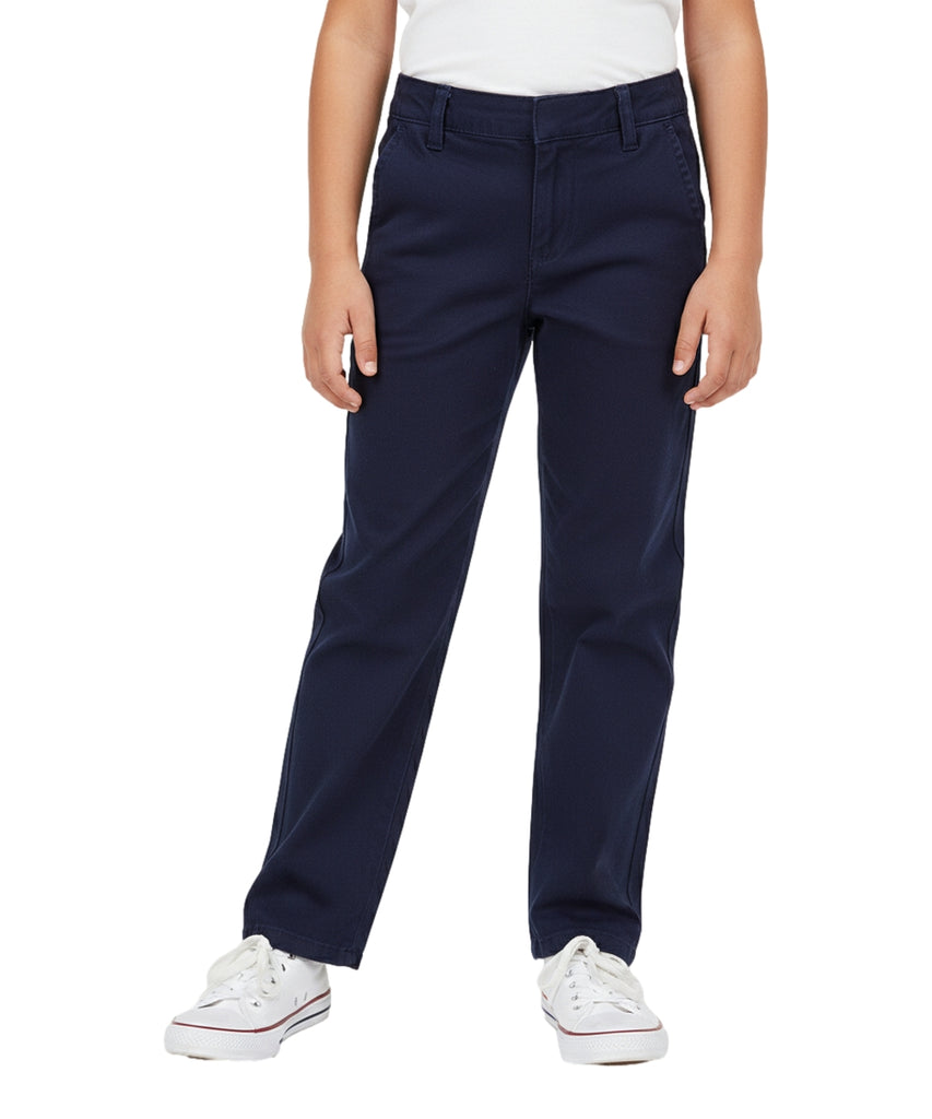 Girls' Classic Uniform Pants With Adjustable Waist Khaki, Navy, Black GU04