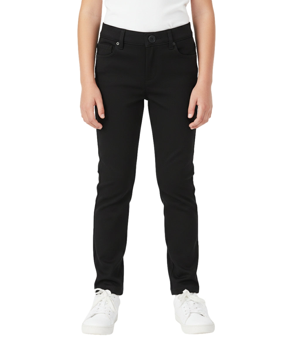 Girl Black Premium Stretch Pants Everyday Wear or Uniform  Regular and Plus/Half Sizes 4-16.5 GU06