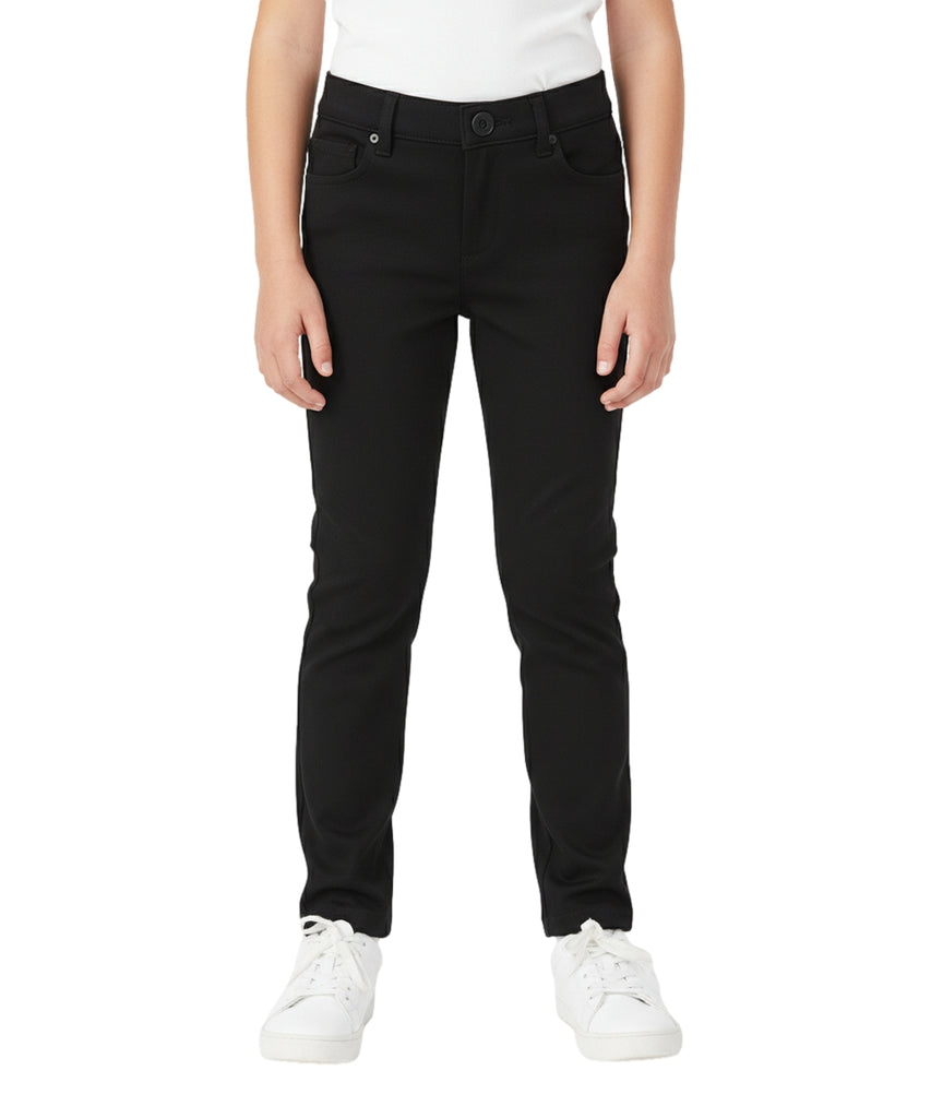 Girl Black Premium Stretch Pants Everyday Wear or Uniform  Regular and Plus/Half Sizes 4-16.5 GU06