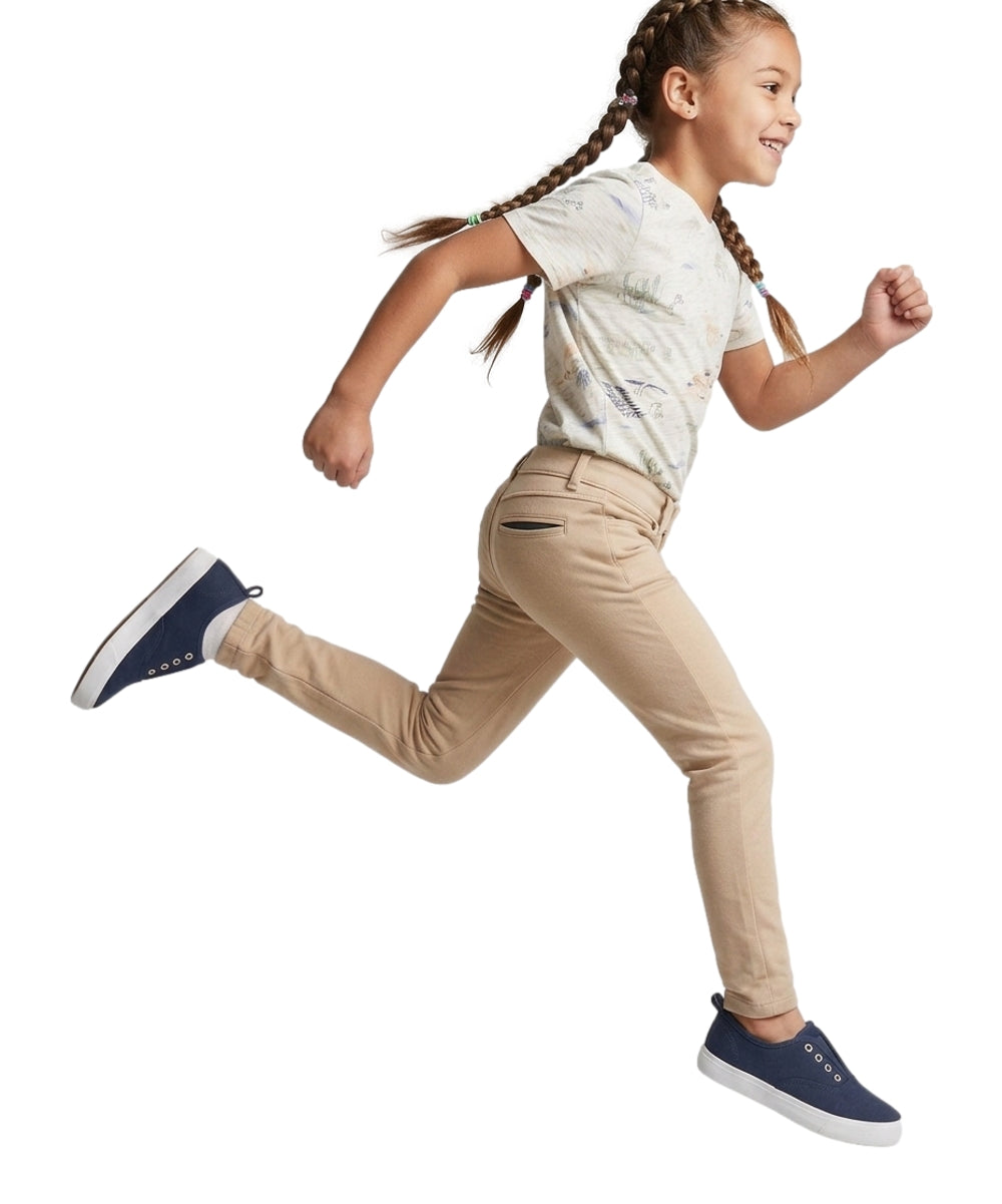 Girl Premium Stretch Pants Everyday Wear or Uniform  Regular and Plus/Half Sizes 4-16.5
