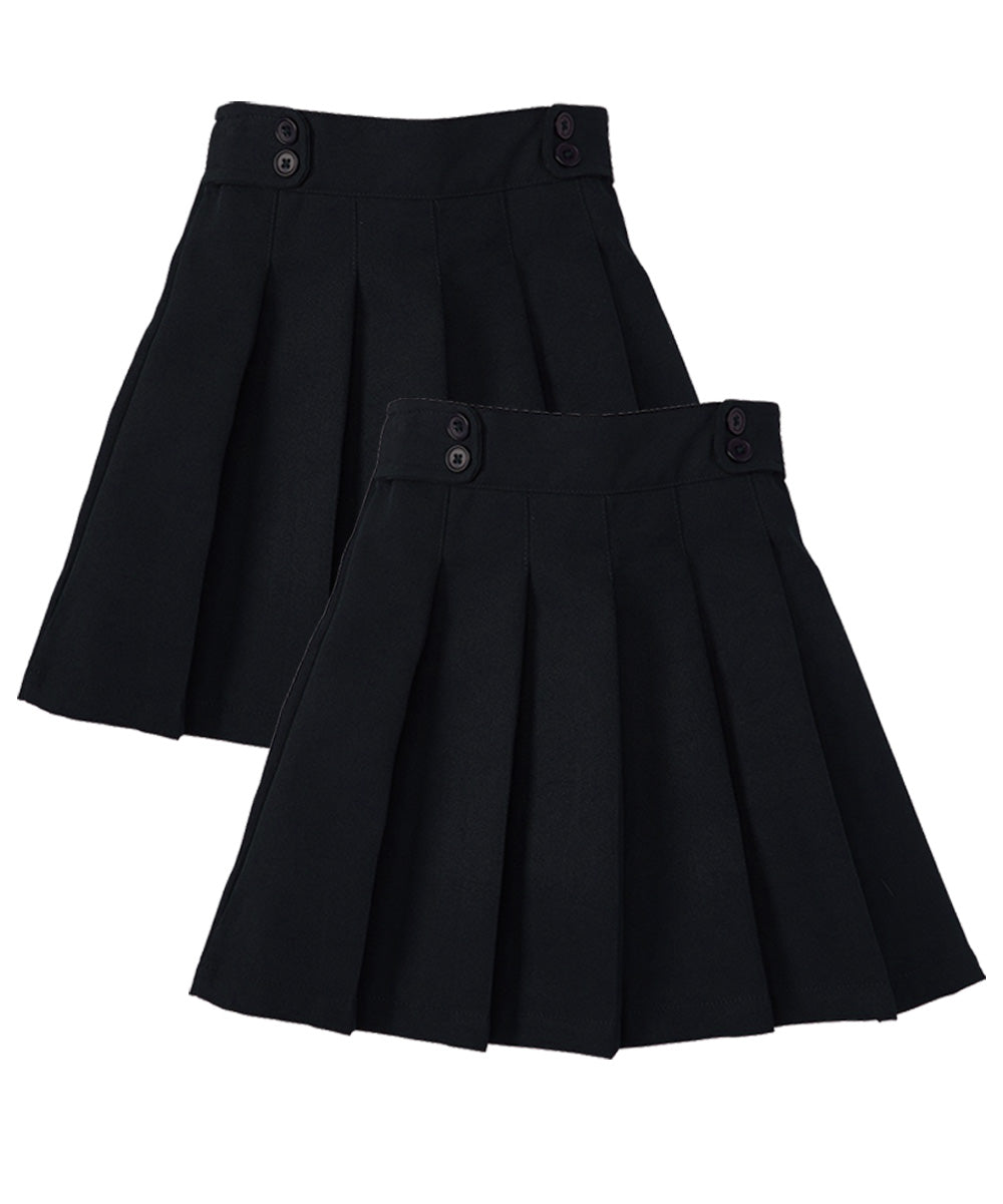 Girl's Khaki, Navy, Black, Hunter Green Uniform Skirts Scooter 4/5-16 2 Pack