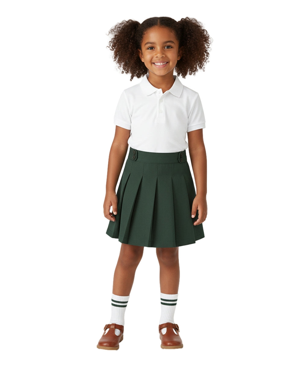 Girl's Khaki, Navy, Black, Hunter Green Uniform Skirts Scooter 4/5-16