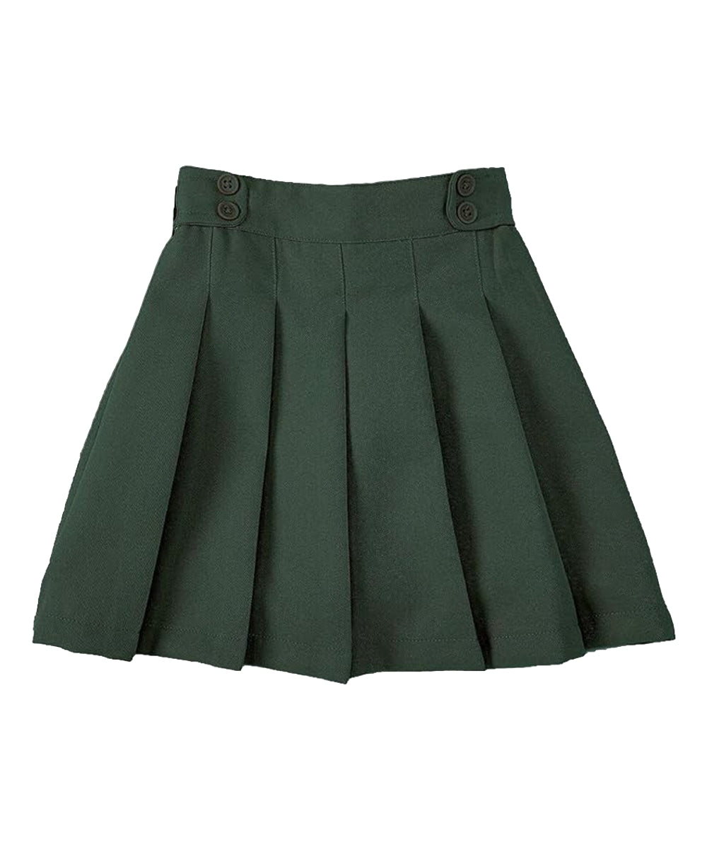 Girl's Khaki, Navy, Black, Hunter Green Uniform Skirts Scooter 4/5-16