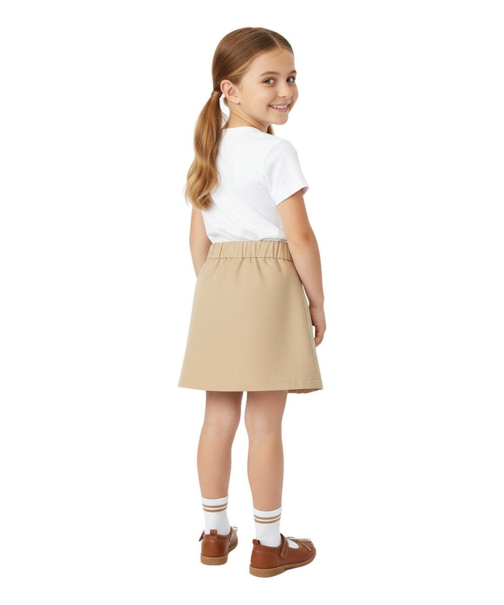 Girl's Khaki, Navy, Black, Hunter Green Uniform Skirts Scooter 4/5-16