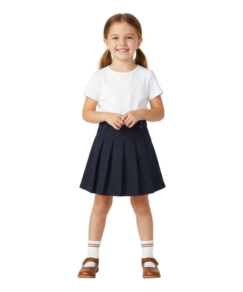 Girl's Khaki, Navy, Black, Hunter Green Uniform Skirts Scooter 4/5-16