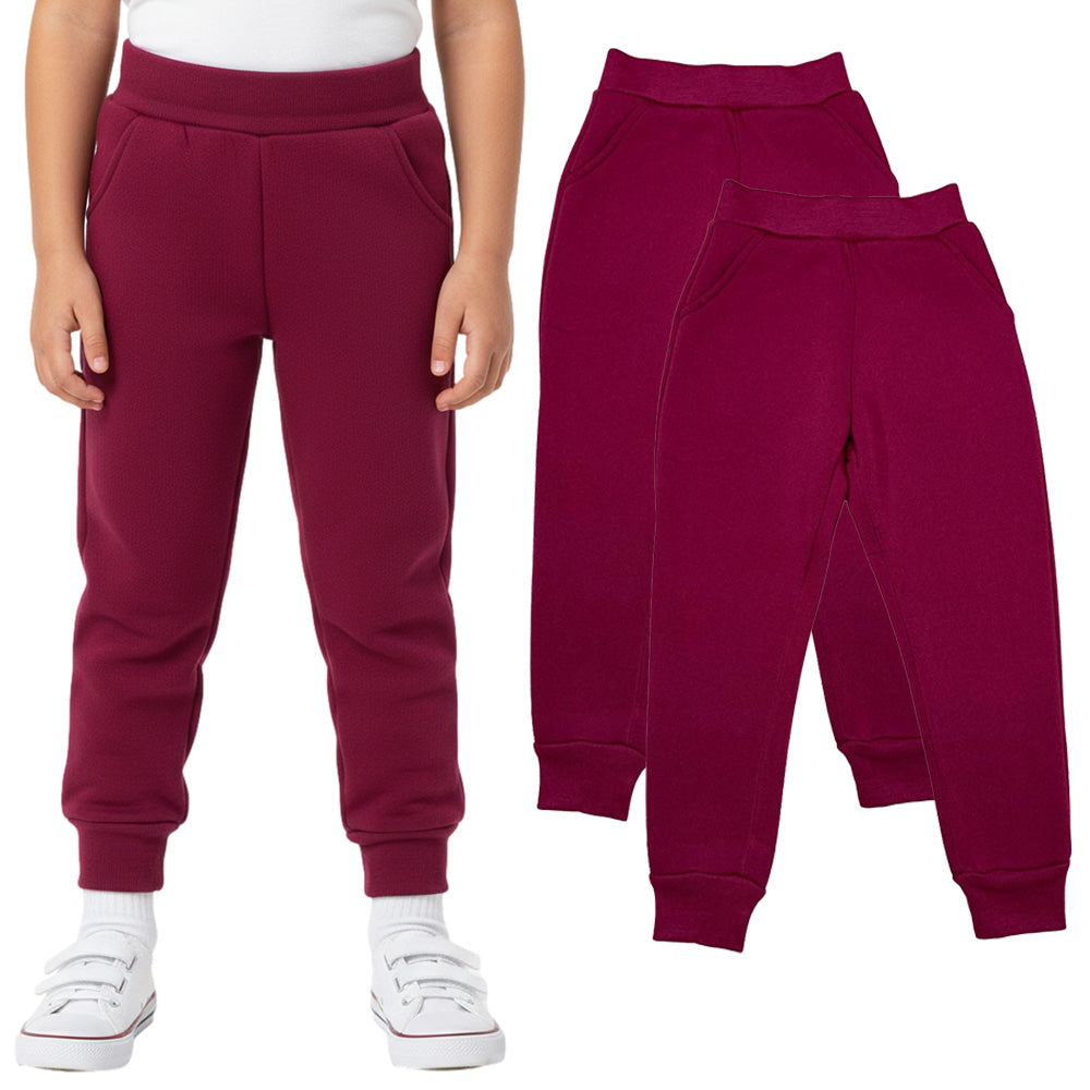 Girls Fleece Everyday Wear Jogger Sweatpants 2Packs GUF21