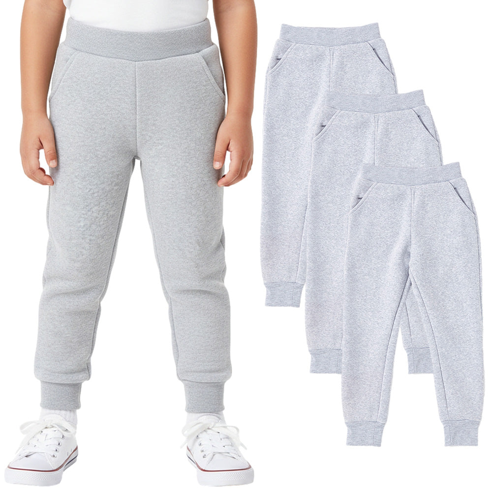 Girls Fleece Everyday Wear Jogger Sweatpants 3Packs GUF21