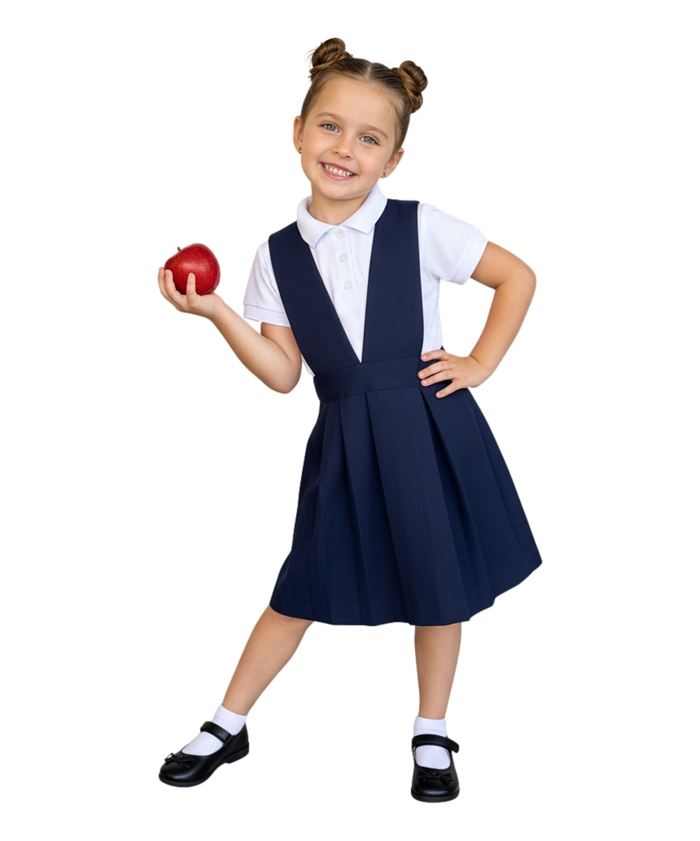 Pleated Uniform Jumper Navy and Khaki  GUJ10