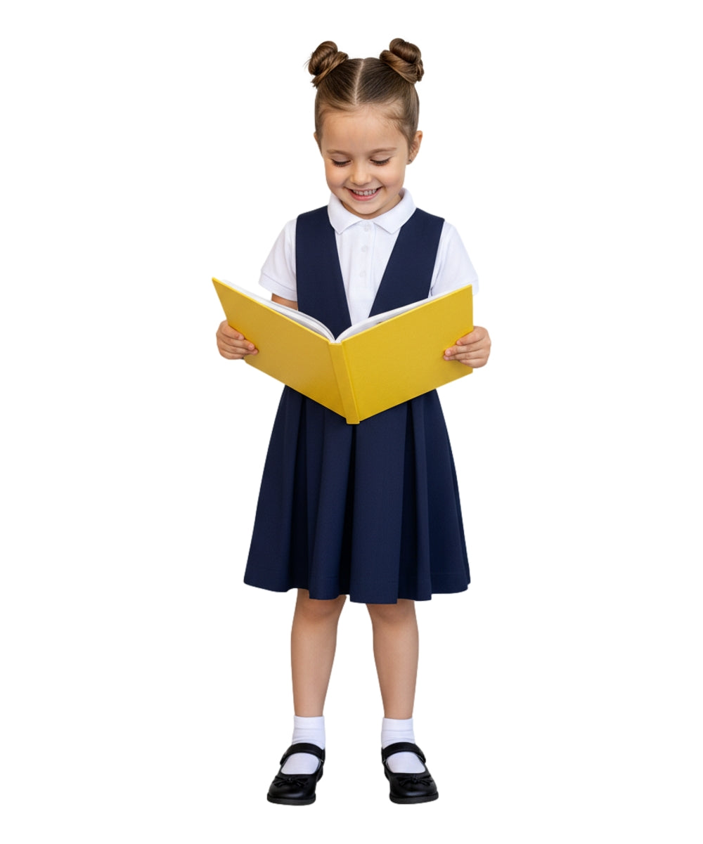 Pleated Uniform Jumper Navy and Khaki  GUJ10
