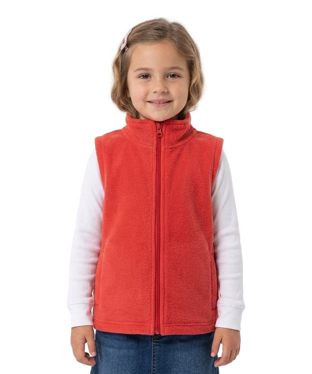 Girls Micro Fleece Vest Coral  GVOX