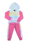 Tie Dye Fleece Tracksuit Set Rainbow GW2109