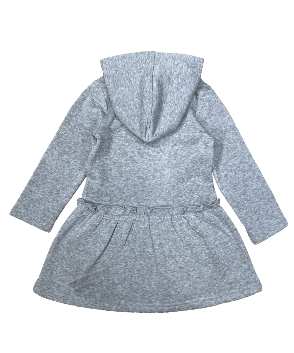 Girl Embroidery Unicorn Fleece Dress Plum GWD2270