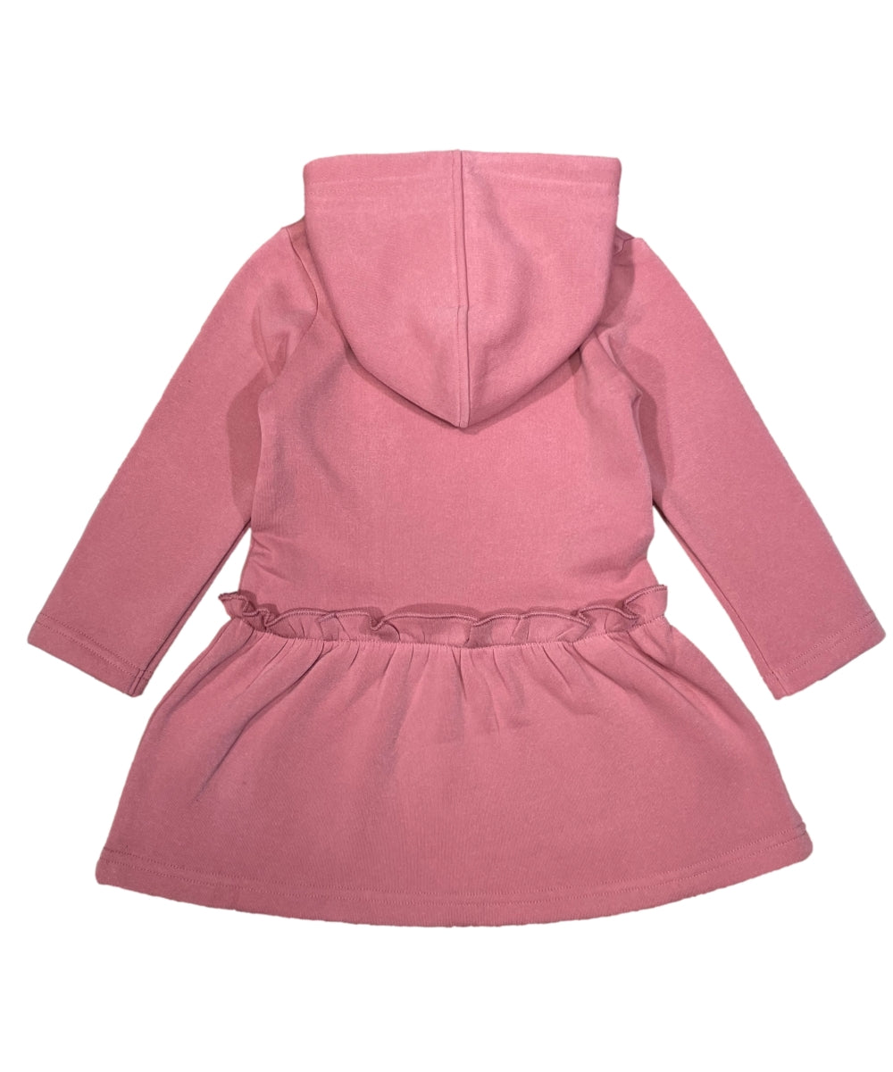 Girl Embroidery Unicorn Fleece Dress Plum GWD2270