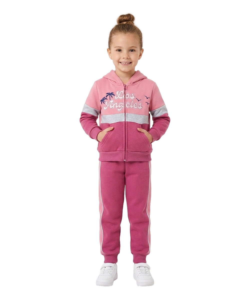 Girl Los Angeles Tracksuit Plum GW2318