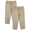 Boy Jogger School Uniform or Everyday Wear Pants with Draw Strings 4-16 JG05 Black 2Pack