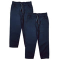 Boy Jogger School Uniform or Everyday Wear Pants with Draw Strings 4-16 JG05 Navy 2Pack