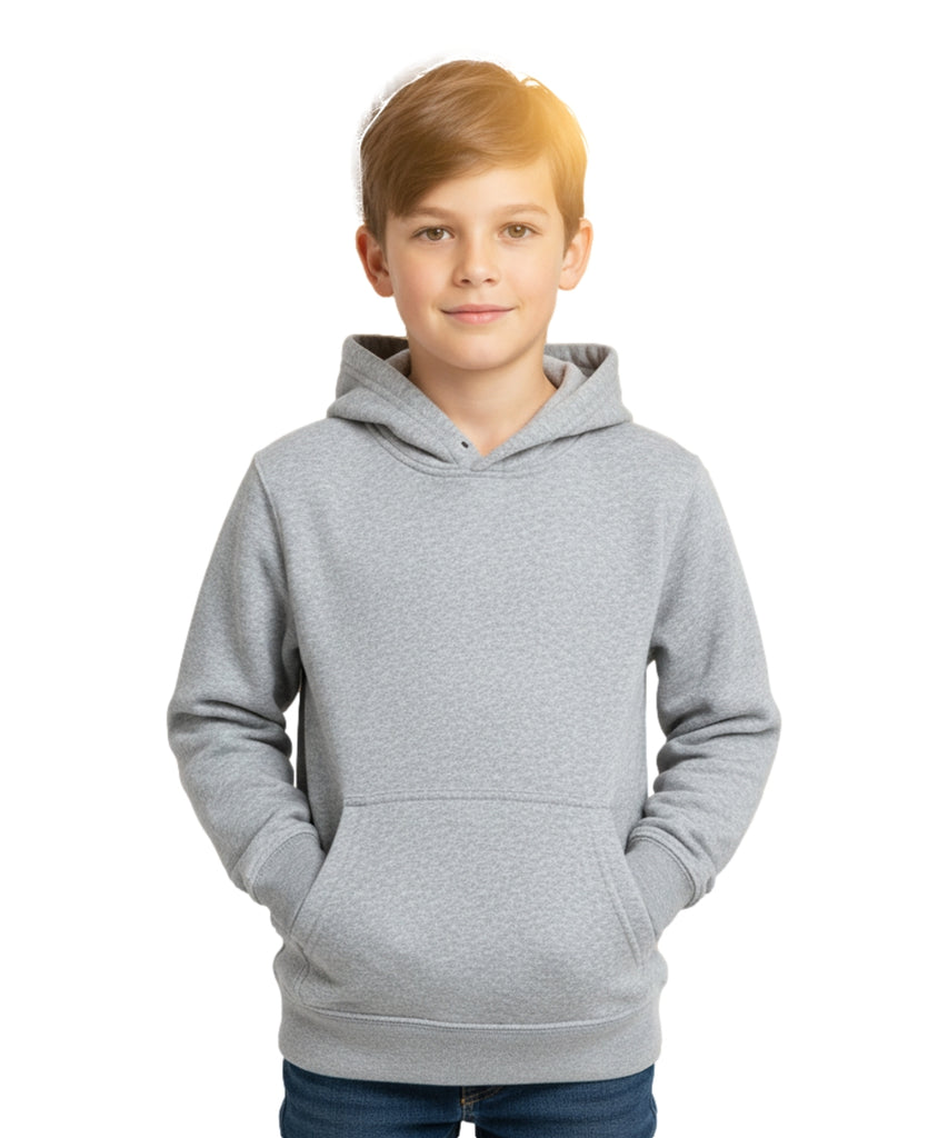 Fleece Classic Warm Pull Over Hoodie L Grey KP101