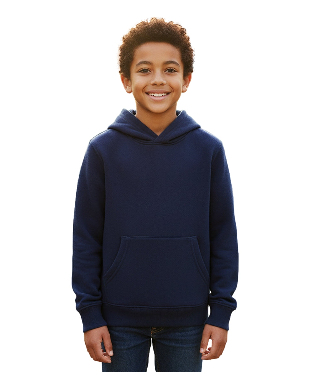 Fleece Classic Warm Pull Over Hoodie Navy KP101