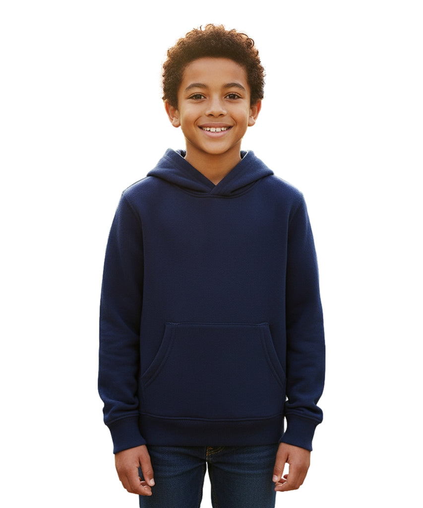 Fleece Classic Warm Pull Over Hoodie Navy KP101