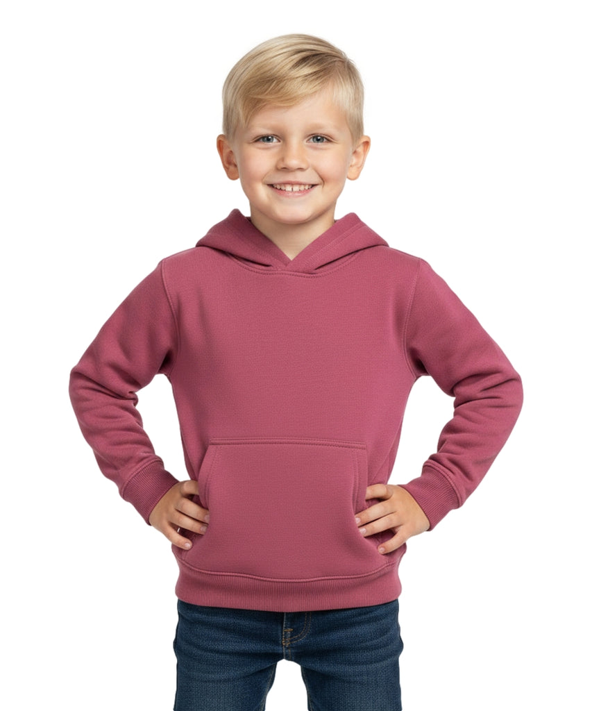 Fleece Classic Warm Pull Over Hoodie Plum KP101