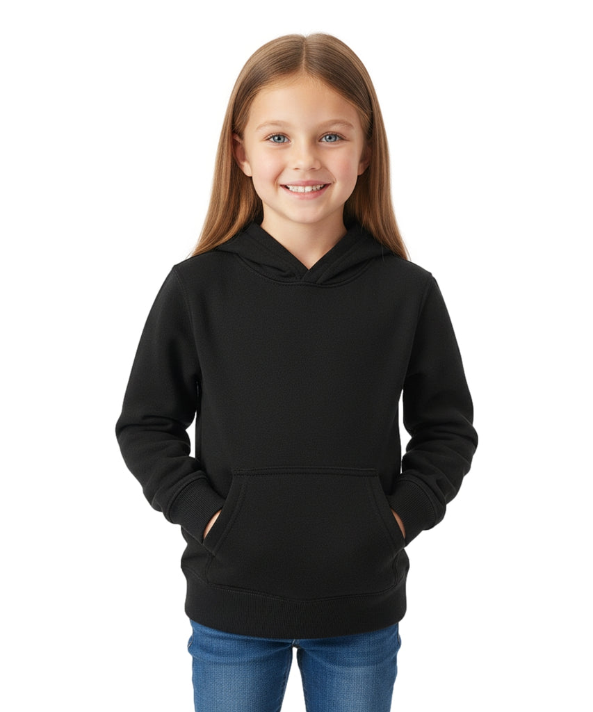 Fleece Classic Warm Pull Over Hoodie Black KP101