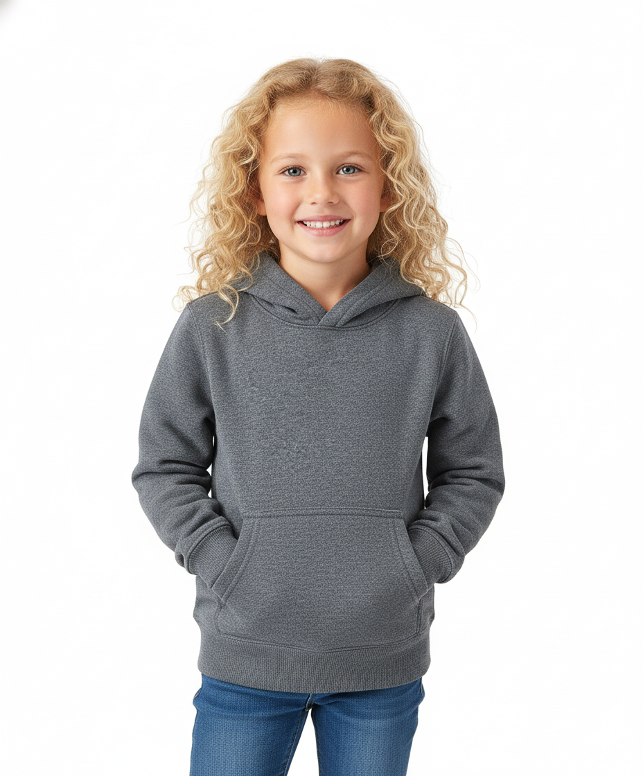 Fleece Classic Warm Pull Over Hoodie D grey KP101